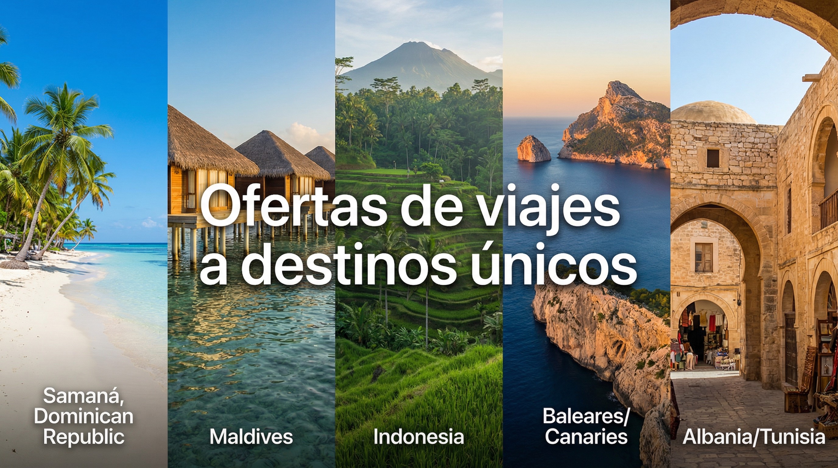 Ofertas de viajes a destinos únicos Caribe, Europa, islas y destinos exóticos al mejor precio.
