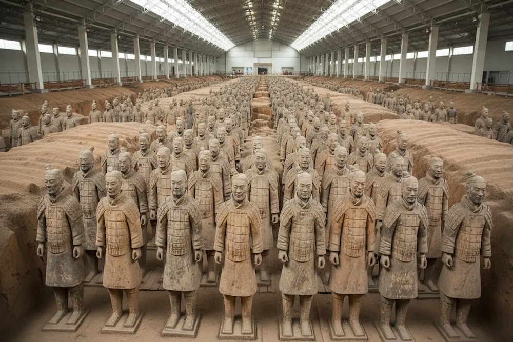guerreros de terracota